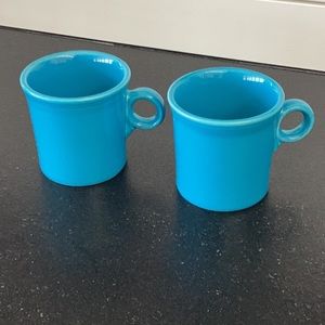 Fiesta Wear (2) turquoise blue Coffee Mugs